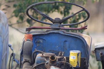 An old tractor on the farm