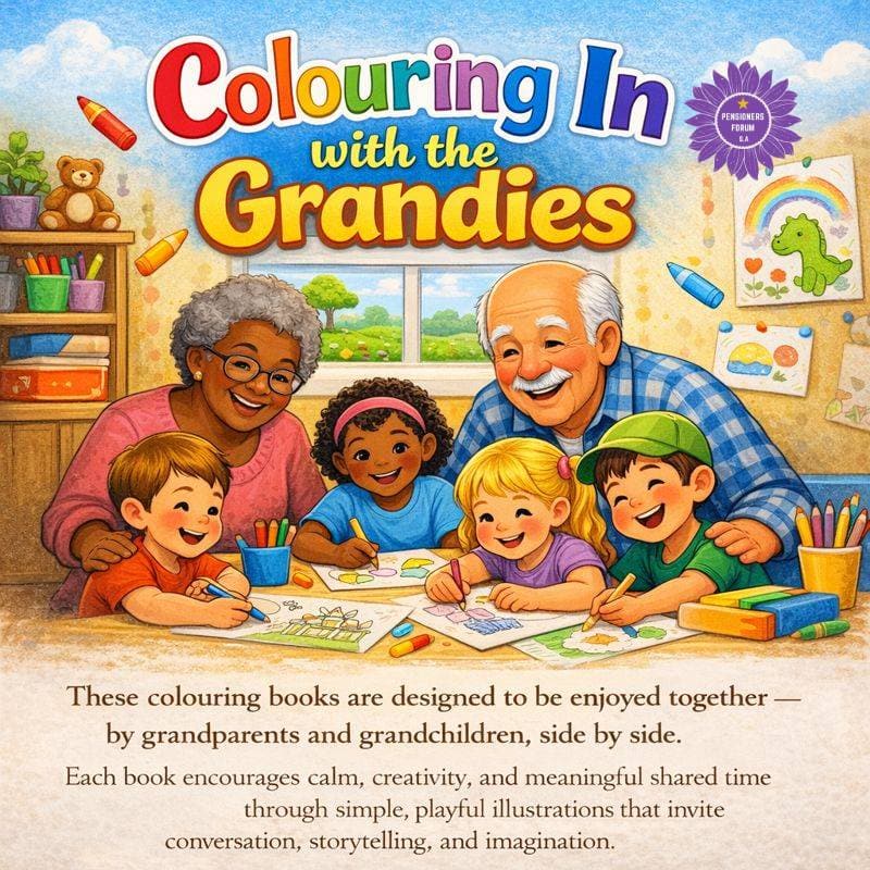 Colouring in with the Grandies